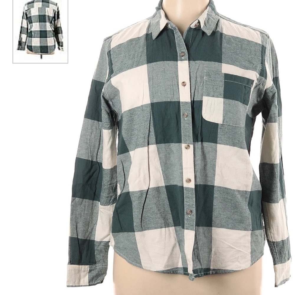 Universal Threads Relaxed Fit 100% Cotton Women’s Long Sleeve Flannel